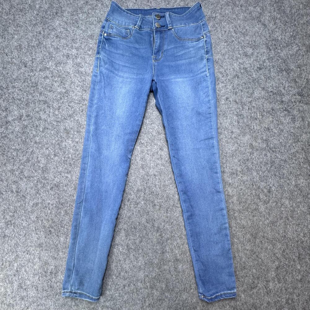 Seven7 Jegging Jeans Womens 4 Medium Wash High Rise Curvy Slim Stretch Denim